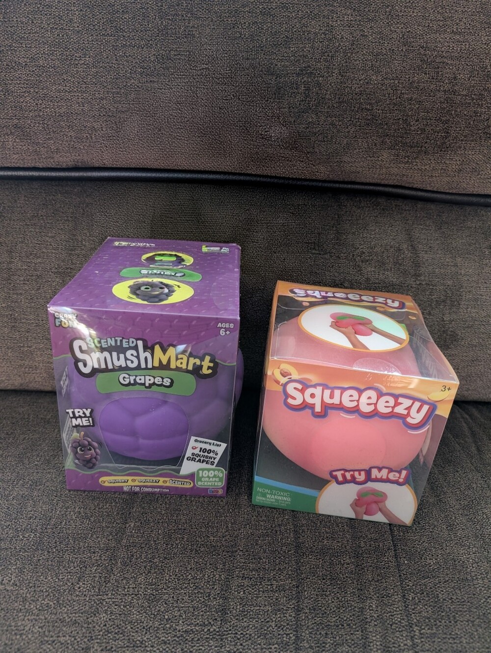 Squeeezy  Peach And SmushMart Scented Grapes.